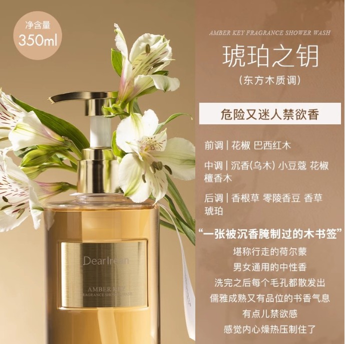 独特艾琳香氛沐浴露350ml-琥珀之钥