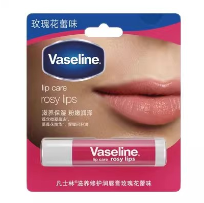 凡士林滋润修护润唇膏玫瑰花蕾味3.5g