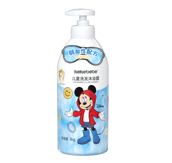 迪士尼KEKEBEBE儿童洗发沐浴露1kg蓝