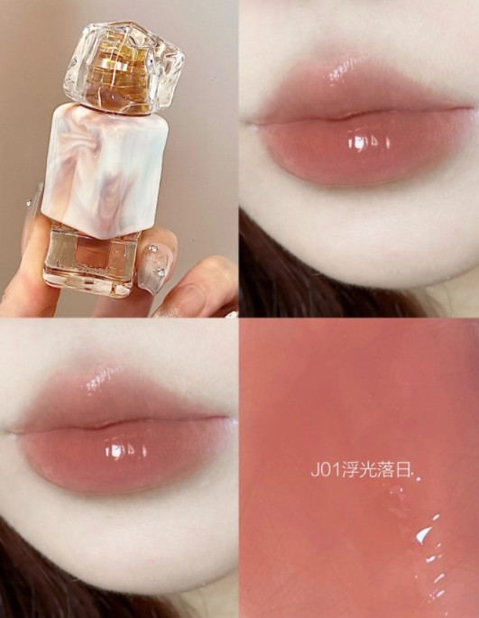 蜜丝婷泰式奶咖水光唇冻J01浮光落日