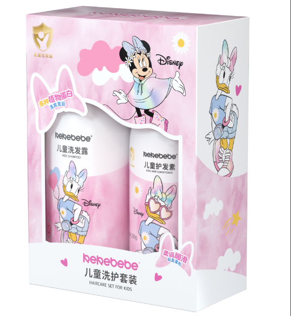 迪士尼kekebebe儿童洗护套装500g+200g粉