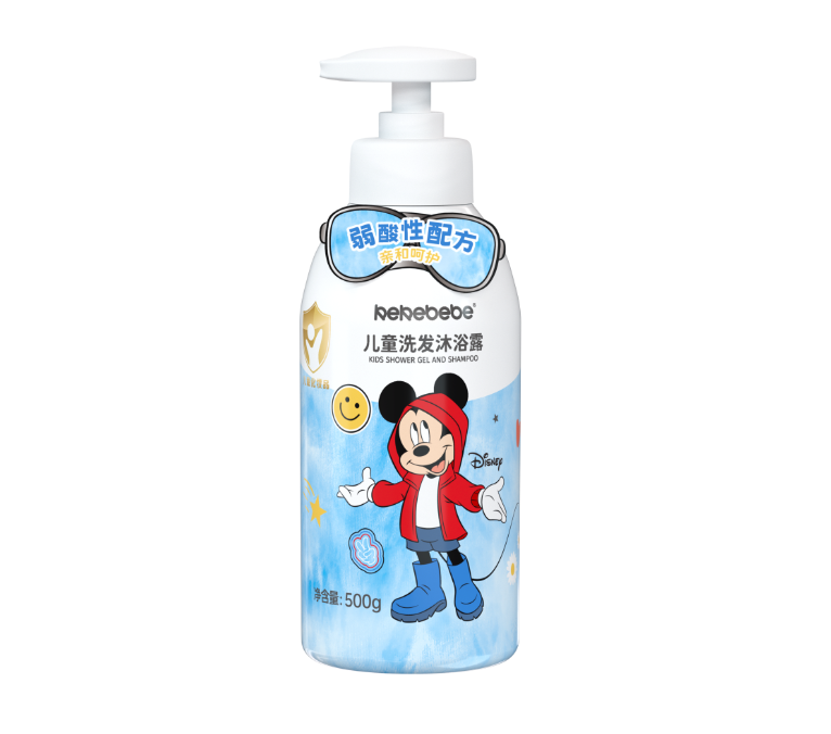 迪士尼kekebebe儿童洗发沐浴露500g蓝