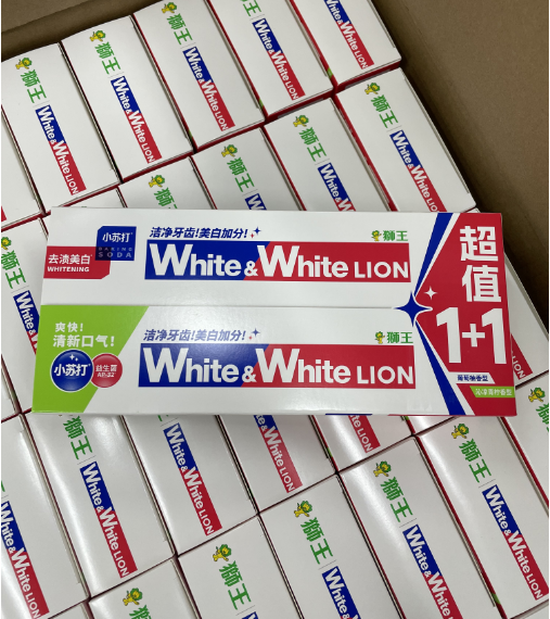 狮王小苏打120g美白+清新牙膏 2支装