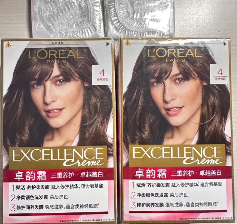 欧莱雅卓韵霜赋活养护染发霜4号 172ml