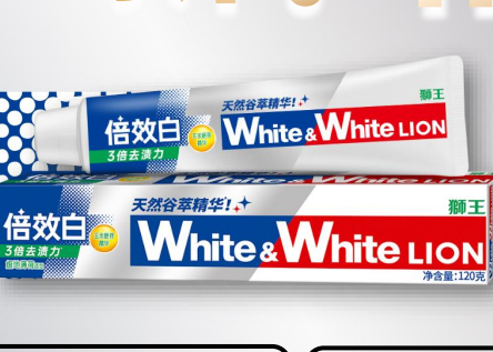 狮王 LION倍效白牙膏(极地薄荷)180g
