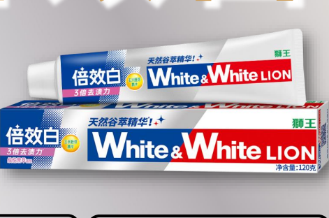 狮王LION倍效白牙膏(缤纷果萃)180g
