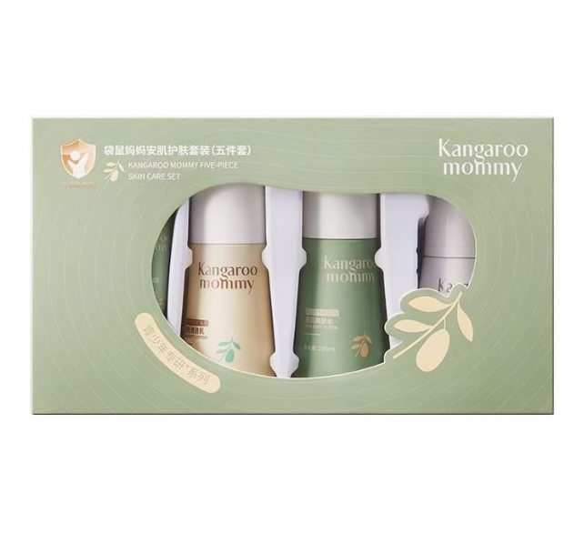 袋鼠妈妈安肌护肤套装(五件套)刮码