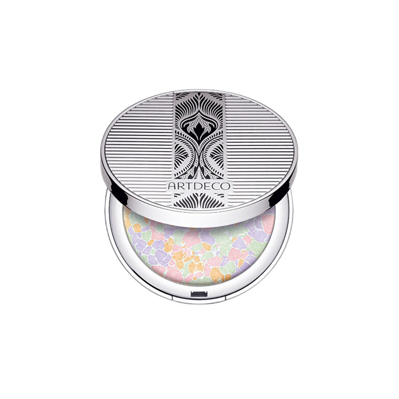 雅蔻花漾幻彩蜜粉饼 提亮定妆控油