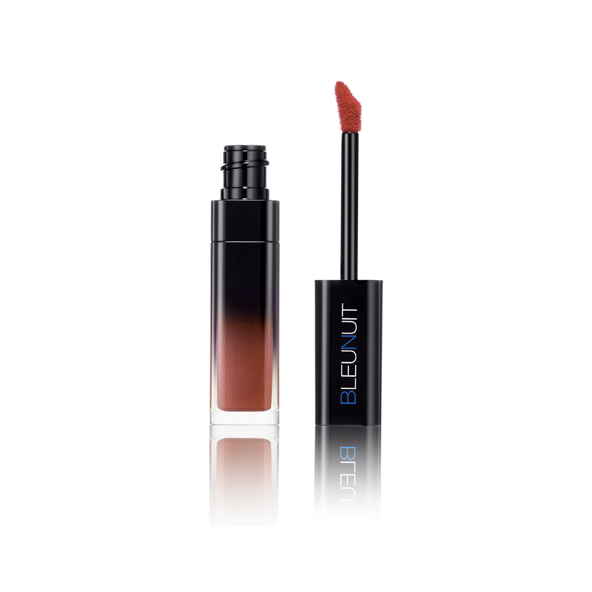 深蓝彩妆大师挚色丝绒唇釉（茜红奶杏）