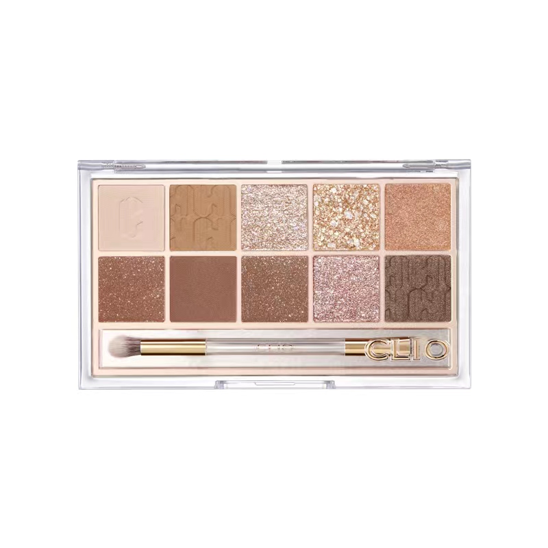 珂莱欧星沙十色眼影02（新品透明款）新品金棕色甜美棕