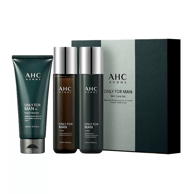 AHC爱和纯男士平衡舒缓套装 清爽控油收敛毛孔礼物送男友