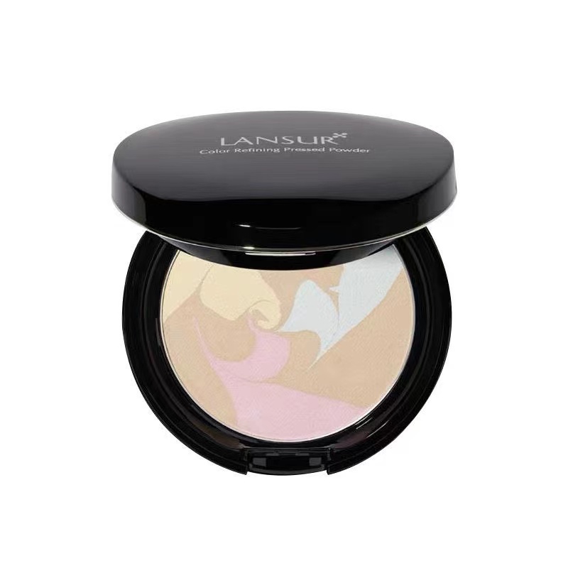 兰瑟炫色蜜粉饼：持久控油遮瑕定妆神器