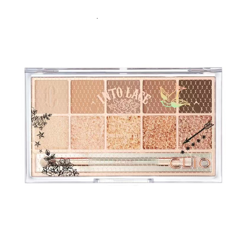 珂莱欧星沙十色眼影08蕾丝奶茶