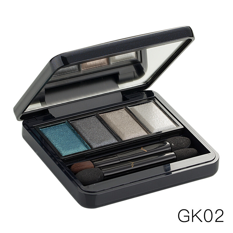 FOX芙珂姿璀璨四色眼影GK02：珠光哑光不晕染