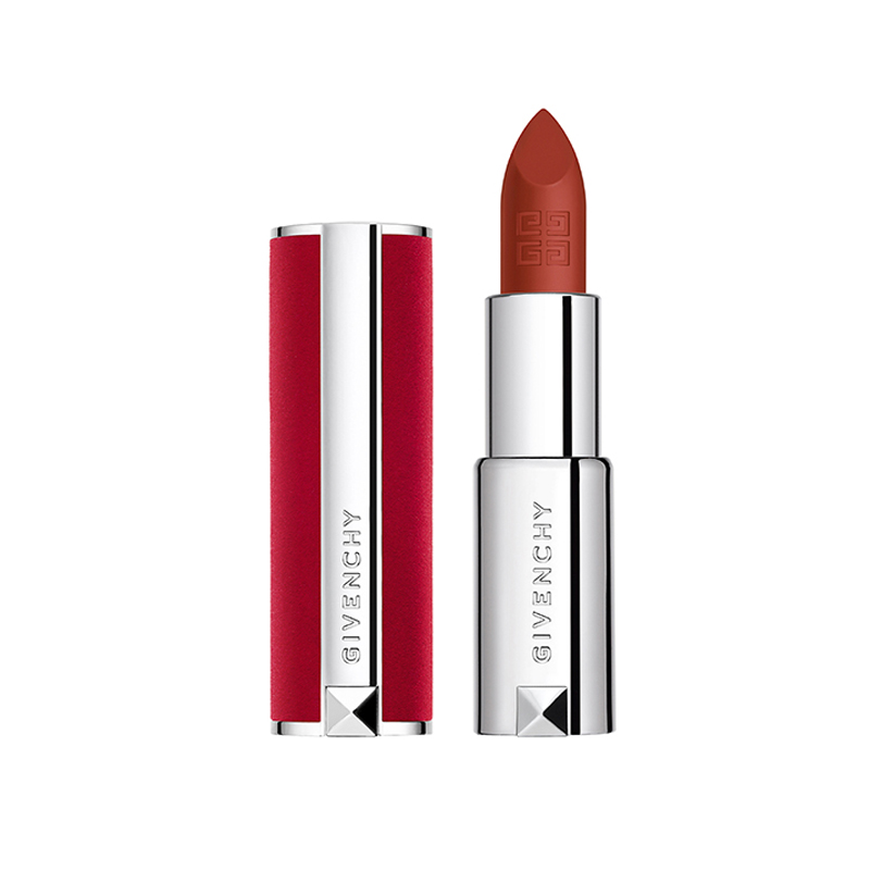 纪梵希高定香榭红丝绒唇膏N35枫叶砖红 丝绒滋润持久
