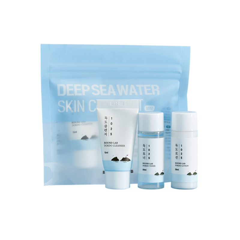 柔恩莱郁陵旅行套装：便携洁面水乳三件套