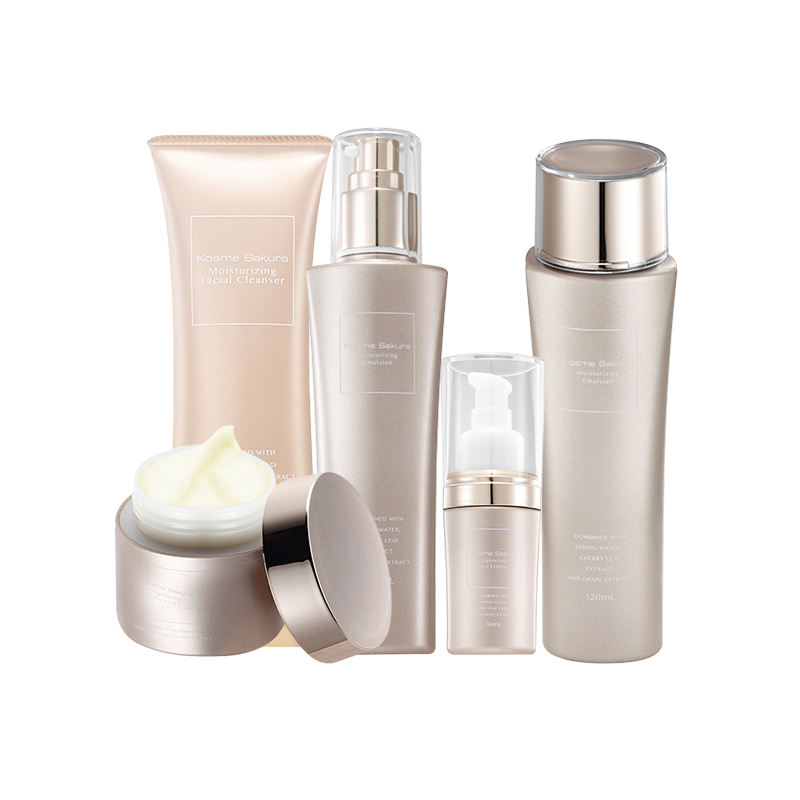 科斯樱花美白护肤五件套 保湿匀净透亮修护