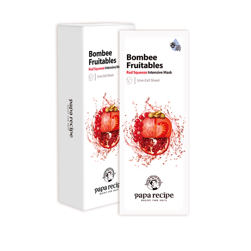 春雨果蔬红色鲜果紧致护理面膜