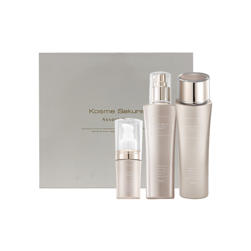 科斯樱花酵母水精华乳液三件套