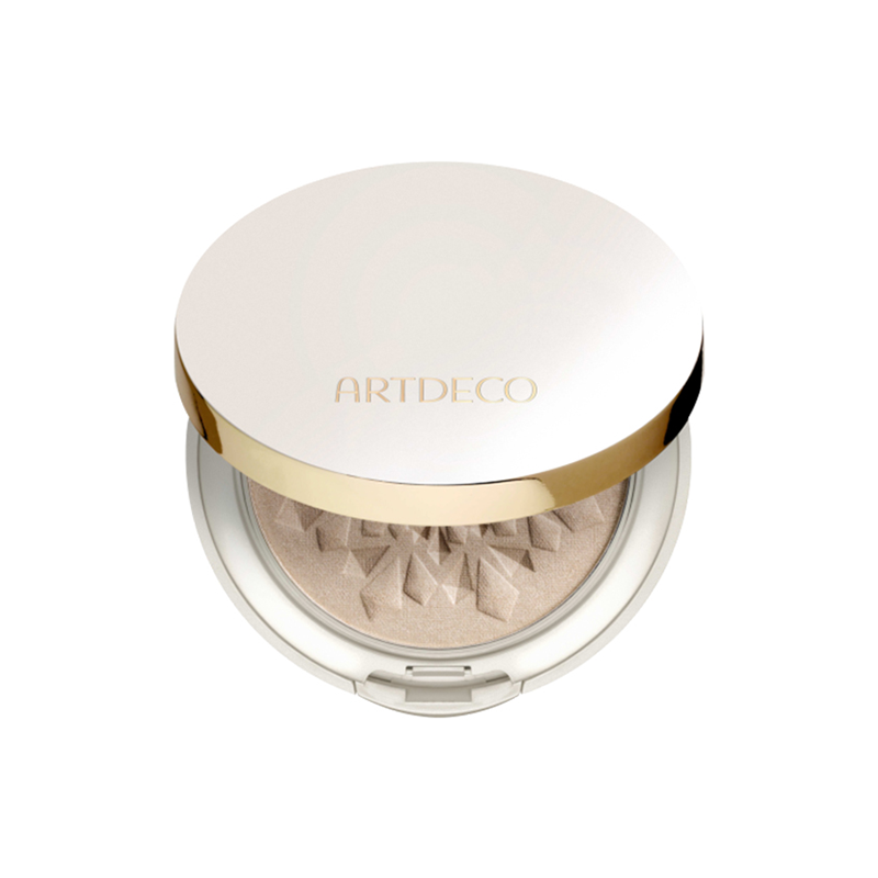 雅蔻鎏金高光粉饼提亮立体光泽