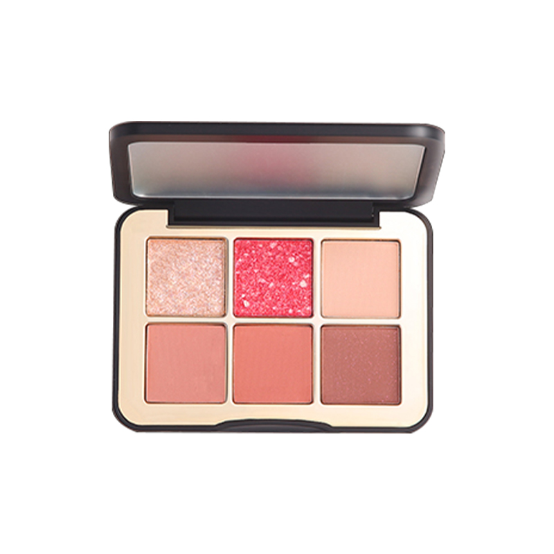 美卡佛花漾时尚六色眼影01# 易上色不飞粉