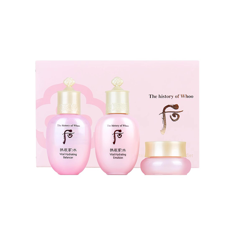 Whoo后拱辰享水沄清透3件套(44ml) 补水保湿