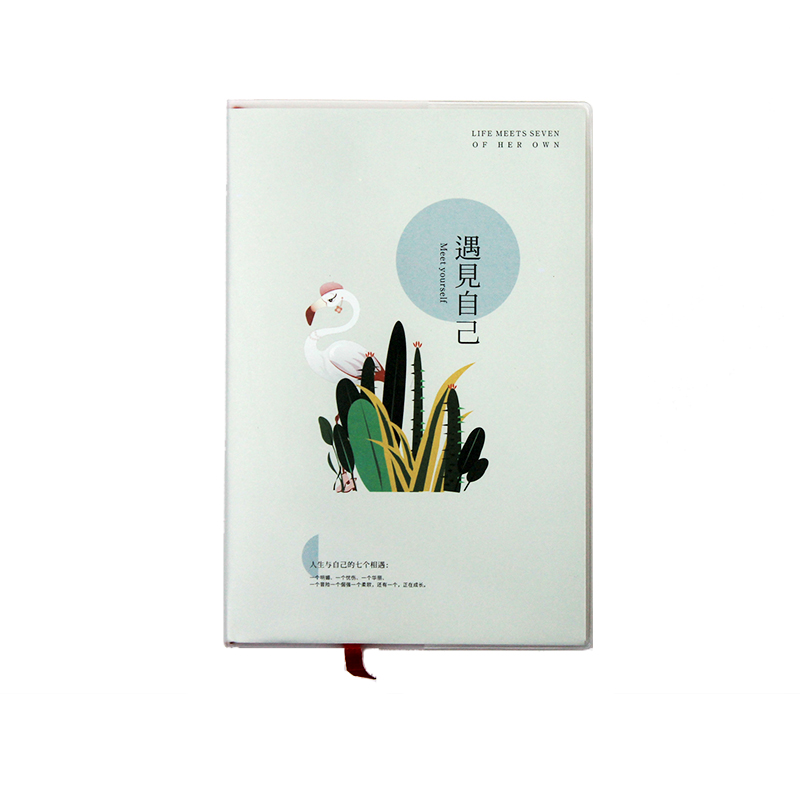 办公文具—笔记本 火烈鸟文艺精装厚胶套笔记本