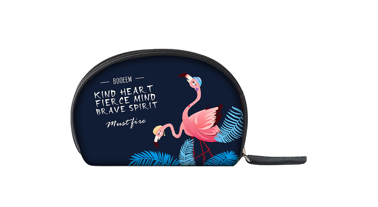 BOOEEM十字纹梯形PU化妆包