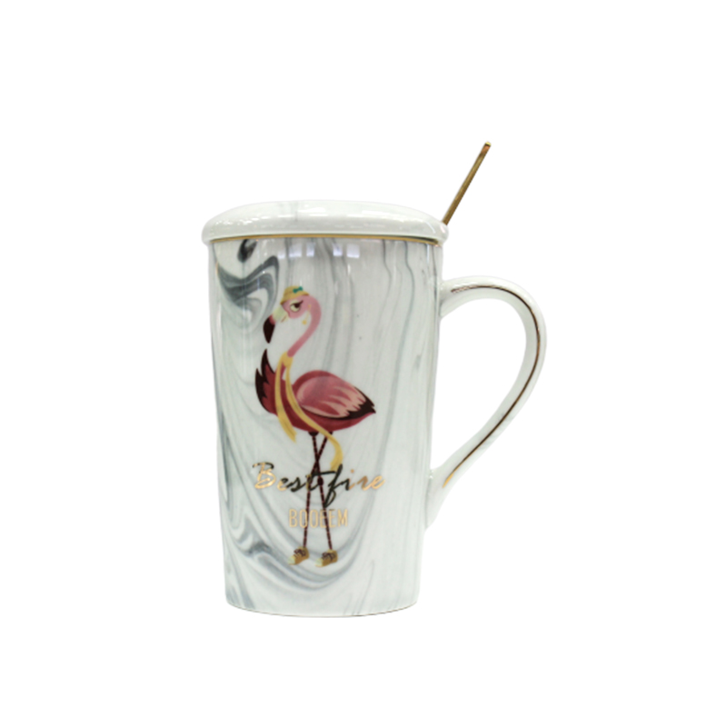 BOOEEM火烈鸟马克杯蓝色礼盒装