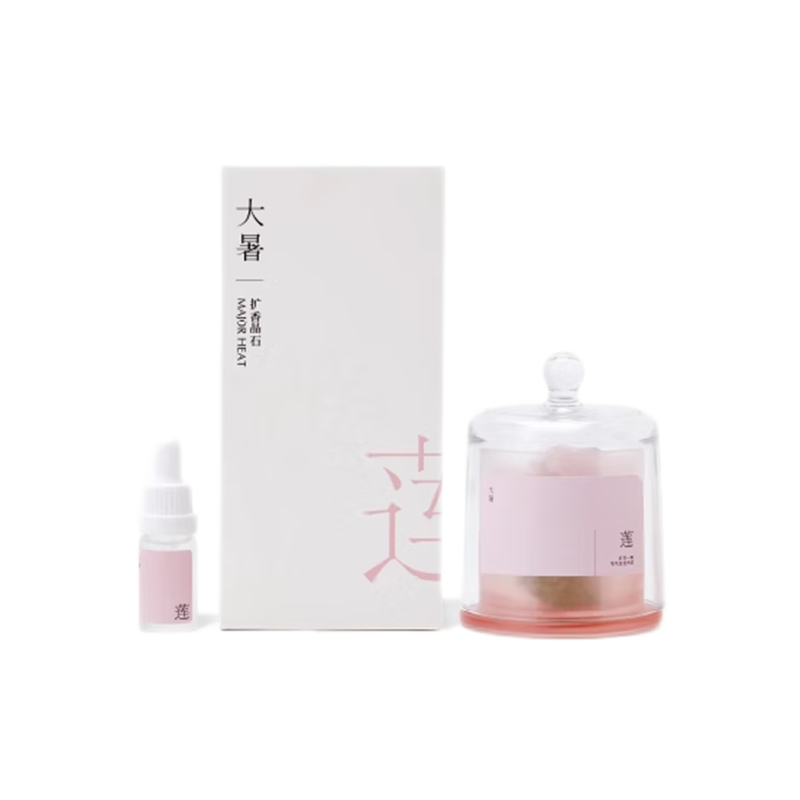 节气盒子四季流心扩香晶石-莲 室内卧室家居香氛摆件